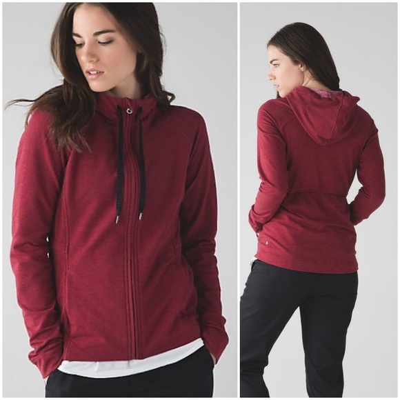 lululemon athletica Tops - Lululemon Take Ten Hoodie Sz 6 Rosewood
